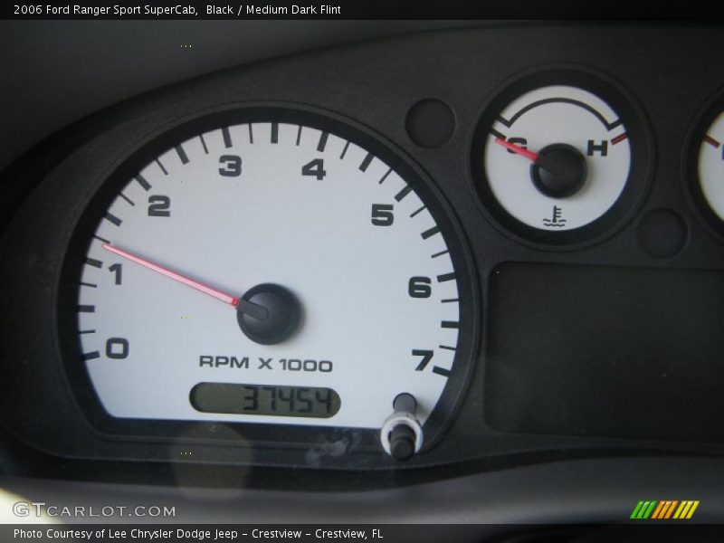 Black / Medium Dark Flint 2006 Ford Ranger Sport SuperCab