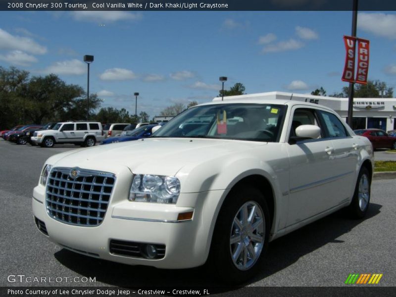 Cool Vanilla White / Dark Khaki/Light Graystone 2008 Chrysler 300 Touring