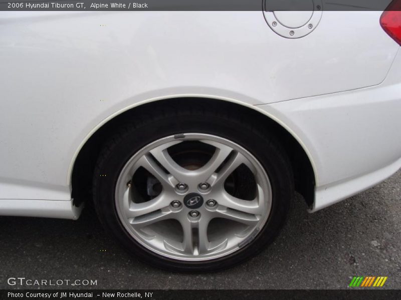 Alpine White / Black 2006 Hyundai Tiburon GT