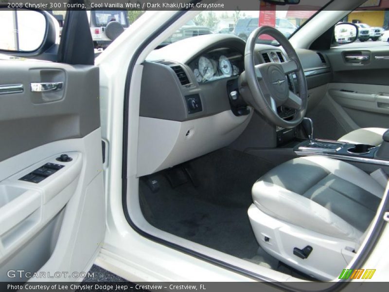 Cool Vanilla White / Dark Khaki/Light Graystone 2008 Chrysler 300 Touring