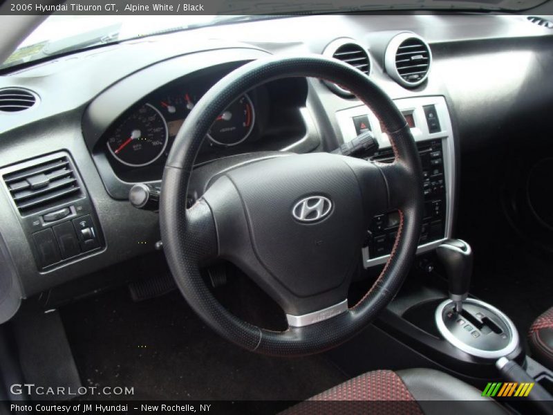 Alpine White / Black 2006 Hyundai Tiburon GT