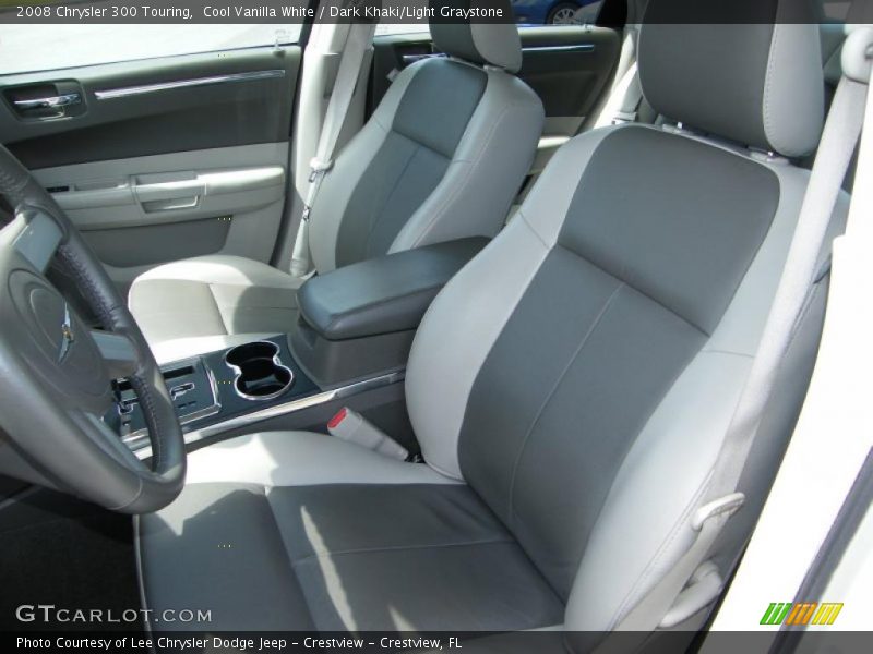 Cool Vanilla White / Dark Khaki/Light Graystone 2008 Chrysler 300 Touring