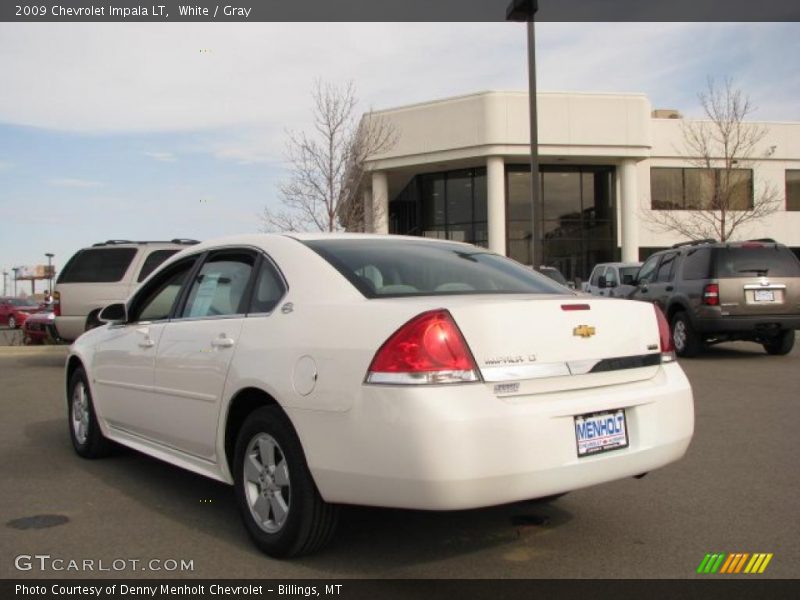 White / Gray 2009 Chevrolet Impala LT