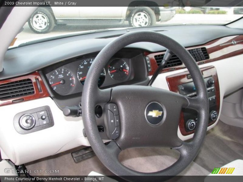 White / Gray 2009 Chevrolet Impala LT