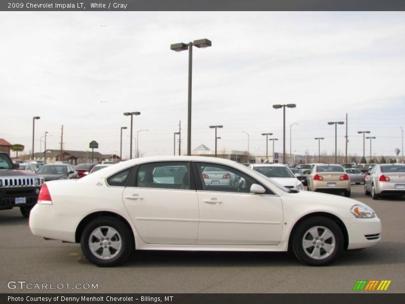 White / Gray 2009 Chevrolet Impala LT