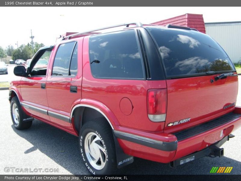 Apple Red / Graphite 1996 Chevrolet Blazer 4x4