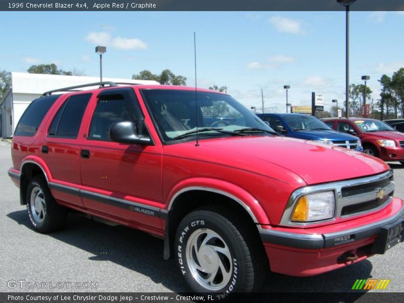Apple Red / Graphite 1996 Chevrolet Blazer 4x4