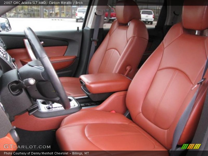 Carbon Metallic / Brick 2007 GMC Acadia SLT AWD