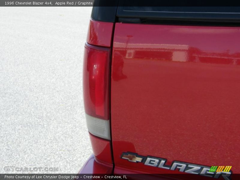 Apple Red / Graphite 1996 Chevrolet Blazer 4x4