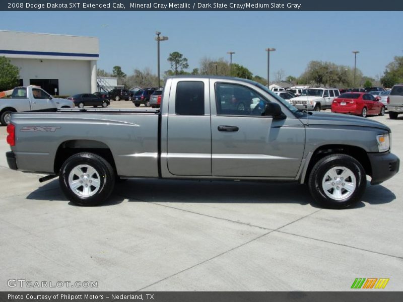 Mineral Gray Metallic / Dark Slate Gray/Medium Slate Gray 2008 Dodge Dakota SXT Extended Cab
