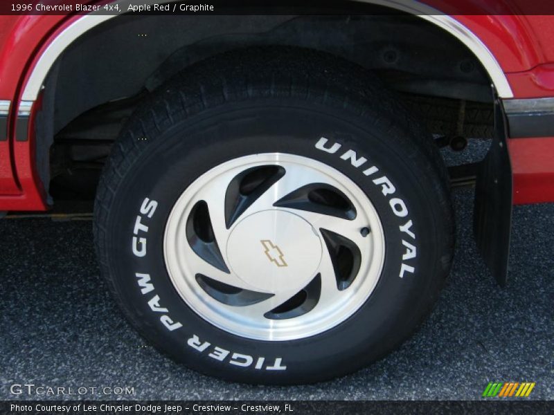 Apple Red / Graphite 1996 Chevrolet Blazer 4x4