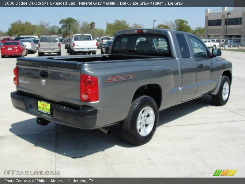 Mineral Gray Metallic / Dark Slate Gray/Medium Slate Gray 2008 Dodge Dakota SXT Extended Cab