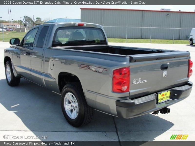 Mineral Gray Metallic / Dark Slate Gray/Medium Slate Gray 2008 Dodge Dakota SXT Extended Cab