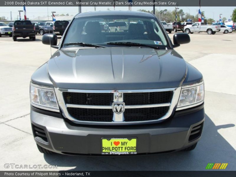 Mineral Gray Metallic / Dark Slate Gray/Medium Slate Gray 2008 Dodge Dakota SXT Extended Cab
