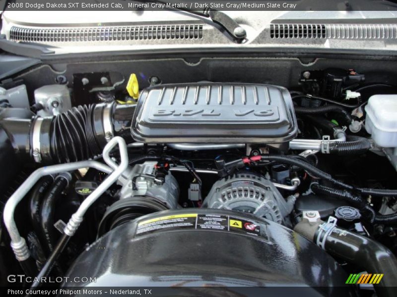 Mineral Gray Metallic / Dark Slate Gray/Medium Slate Gray 2008 Dodge Dakota SXT Extended Cab