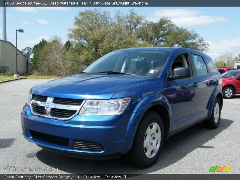 Deep Water Blue Pearl / Dark Slate Gray/Light Graystone 2009 Dodge Journey SE