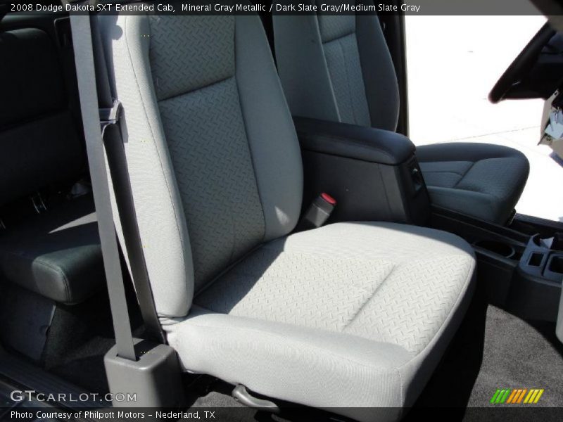 Mineral Gray Metallic / Dark Slate Gray/Medium Slate Gray 2008 Dodge Dakota SXT Extended Cab