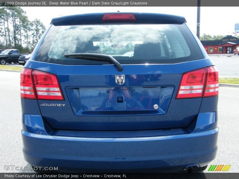 Deep Water Blue Pearl / Dark Slate Gray/Light Graystone 2009 Dodge Journey SE