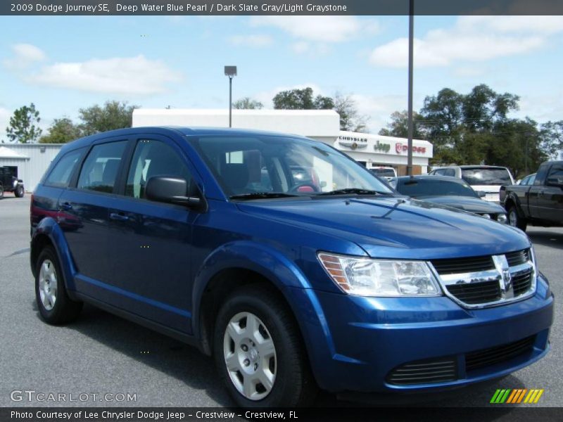 Deep Water Blue Pearl / Dark Slate Gray/Light Graystone 2009 Dodge Journey SE