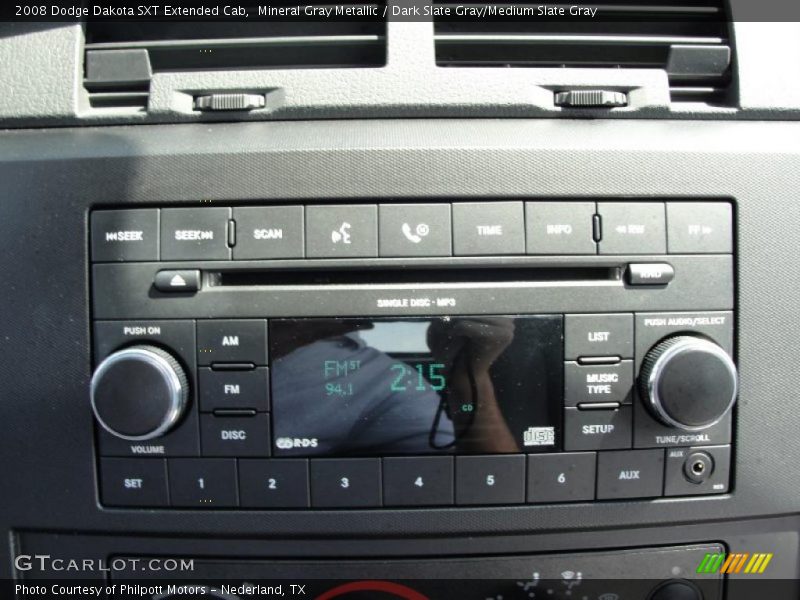 Mineral Gray Metallic / Dark Slate Gray/Medium Slate Gray 2008 Dodge Dakota SXT Extended Cab