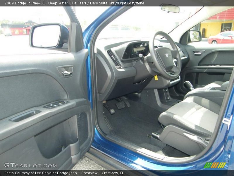 Deep Water Blue Pearl / Dark Slate Gray/Light Graystone 2009 Dodge Journey SE