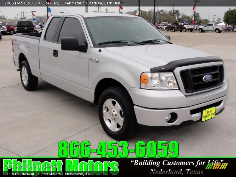 Silver Metallic / Medium/Dark Flint 2006 Ford F150 STX SuperCab