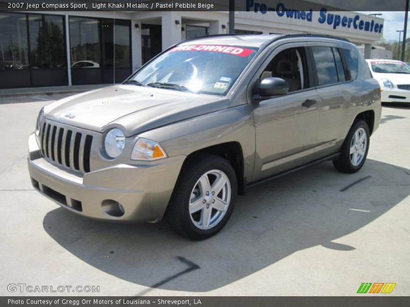Light Khaki Metallic / Pastel Pebble Beige 2007 Jeep Compass Sport