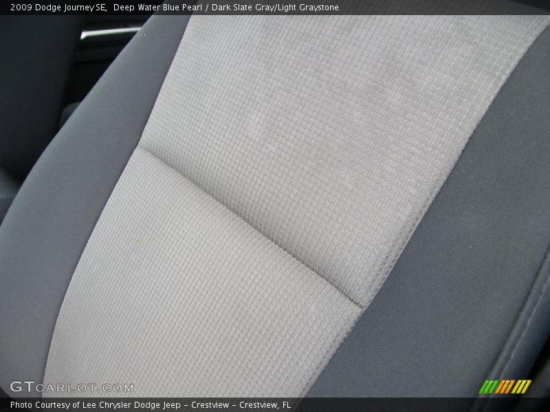 Deep Water Blue Pearl / Dark Slate Gray/Light Graystone 2009 Dodge Journey SE