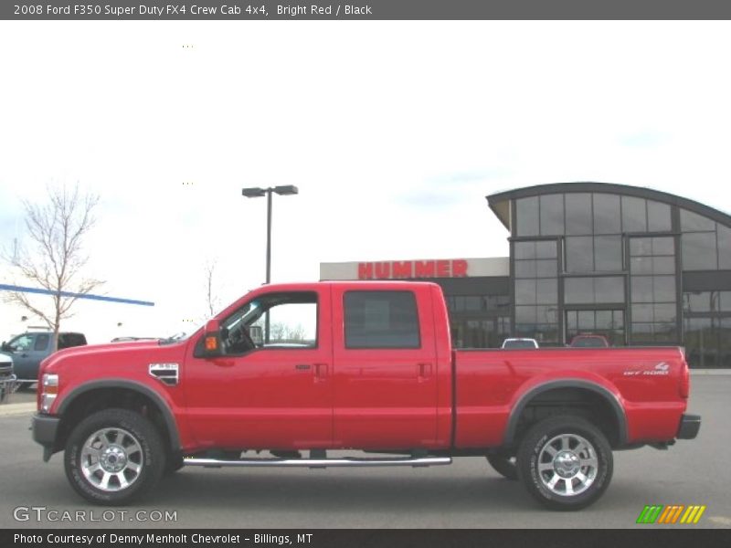 Bright Red / Black 2008 Ford F350 Super Duty FX4 Crew Cab 4x4