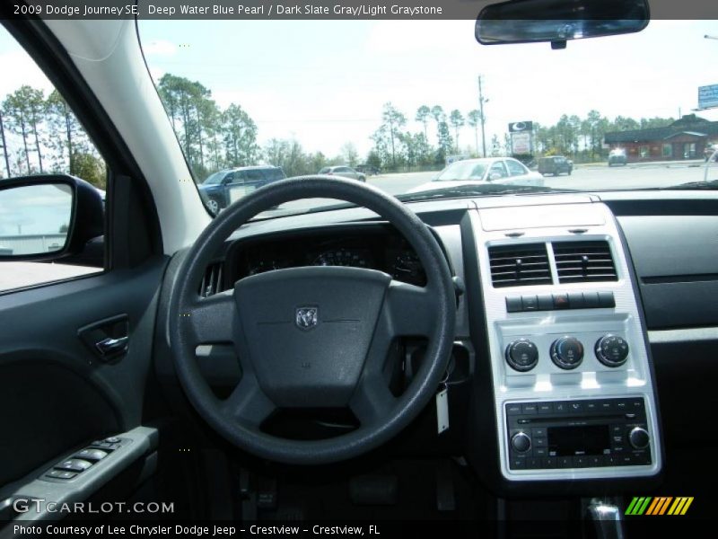 Deep Water Blue Pearl / Dark Slate Gray/Light Graystone 2009 Dodge Journey SE