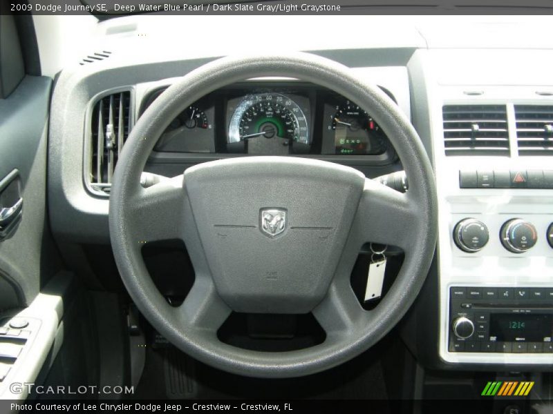 Deep Water Blue Pearl / Dark Slate Gray/Light Graystone 2009 Dodge Journey SE