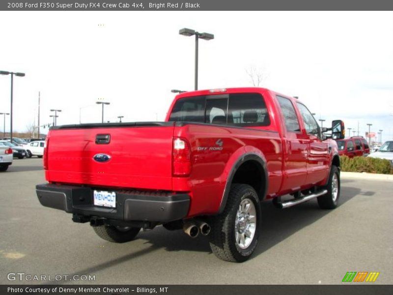 Bright Red / Black 2008 Ford F350 Super Duty FX4 Crew Cab 4x4