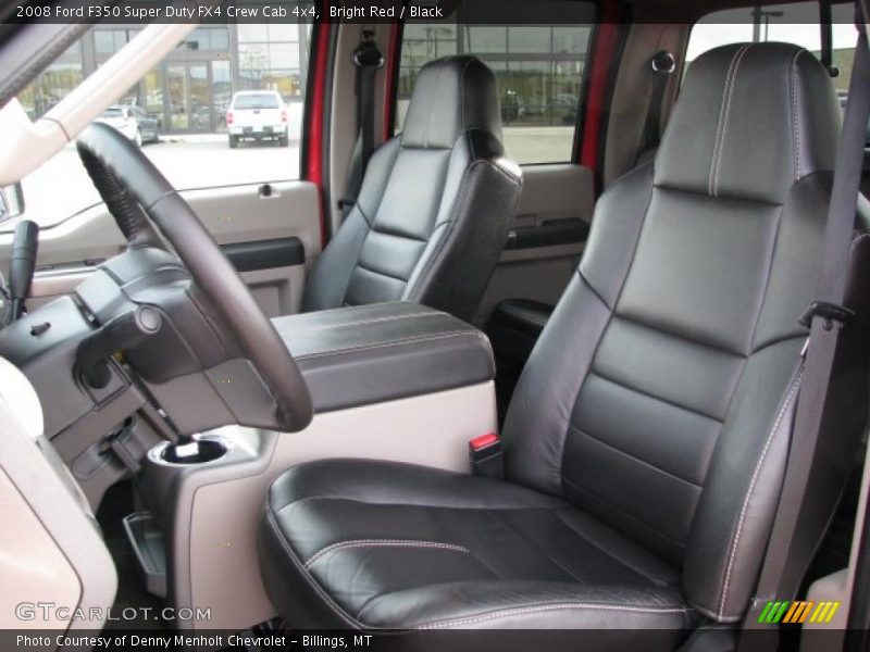 Bright Red / Black 2008 Ford F350 Super Duty FX4 Crew Cab 4x4