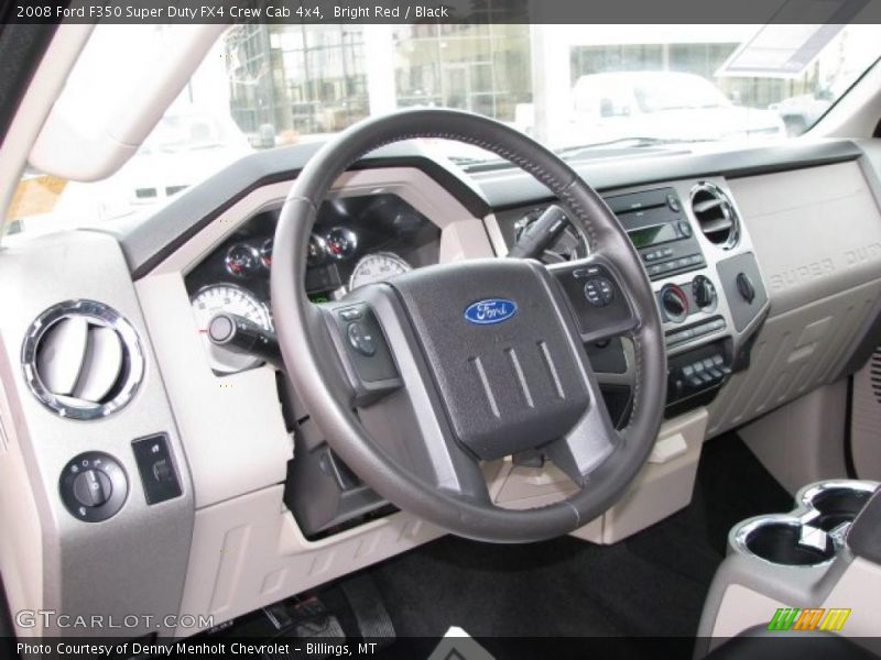 Bright Red / Black 2008 Ford F350 Super Duty FX4 Crew Cab 4x4