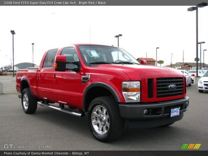 Bright Red / Black 2008 Ford F350 Super Duty FX4 Crew Cab 4x4