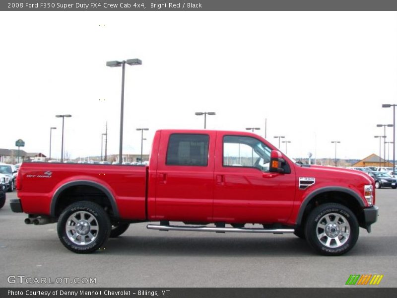 Bright Red / Black 2008 Ford F350 Super Duty FX4 Crew Cab 4x4