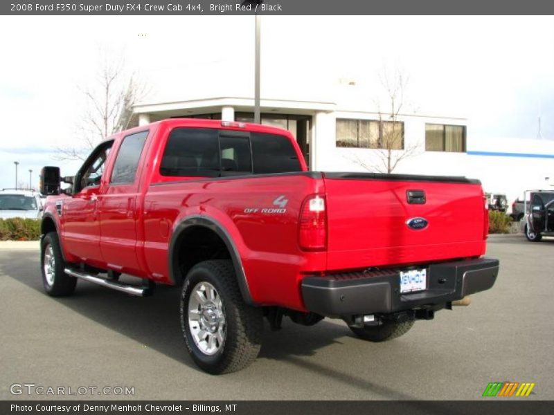 Bright Red / Black 2008 Ford F350 Super Duty FX4 Crew Cab 4x4