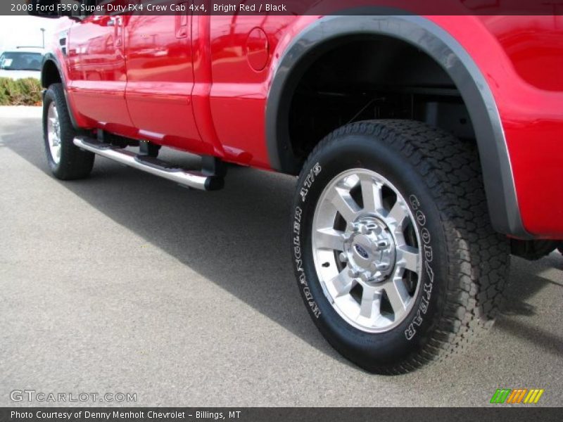 Bright Red / Black 2008 Ford F350 Super Duty FX4 Crew Cab 4x4