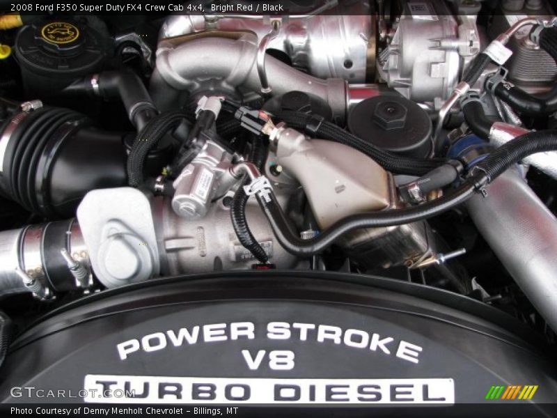 Bright Red / Black 2008 Ford F350 Super Duty FX4 Crew Cab 4x4
