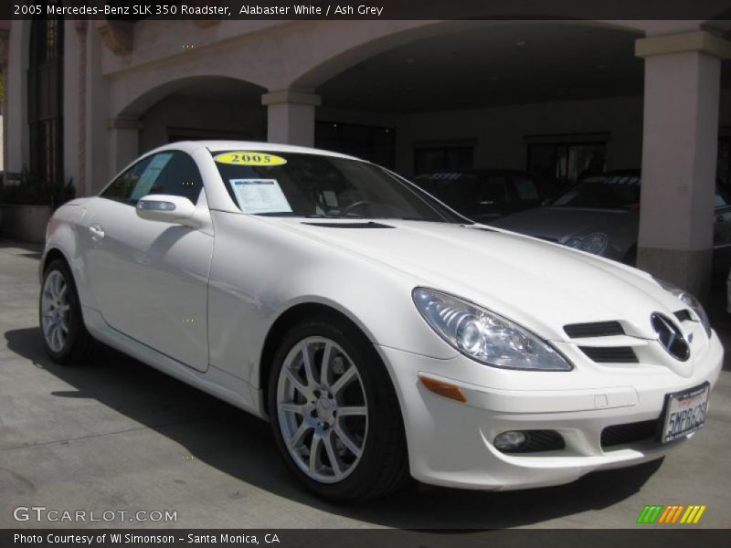 Alabaster White / Ash Grey 2005 Mercedes-Benz SLK 350 Roadster