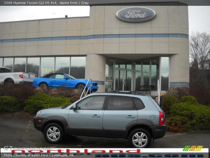 Alpine Frost / Gray 2006 Hyundai Tucson GLS V6 4x4