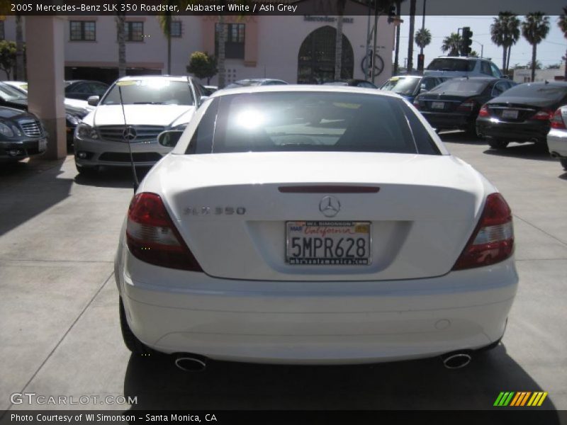 Alabaster White / Ash Grey 2005 Mercedes-Benz SLK 350 Roadster