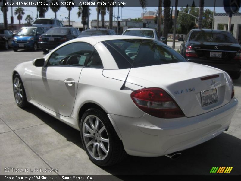 Alabaster White / Ash Grey 2005 Mercedes-Benz SLK 350 Roadster