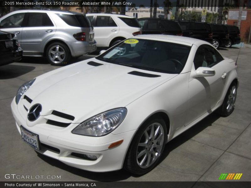 Alabaster White / Ash Grey 2005 Mercedes-Benz SLK 350 Roadster