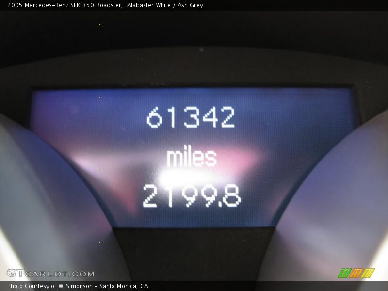 Alabaster White / Ash Grey 2005 Mercedes-Benz SLK 350 Roadster