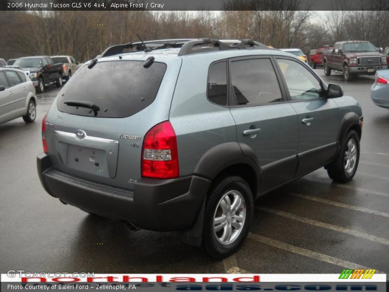 Alpine Frost / Gray 2006 Hyundai Tucson GLS V6 4x4