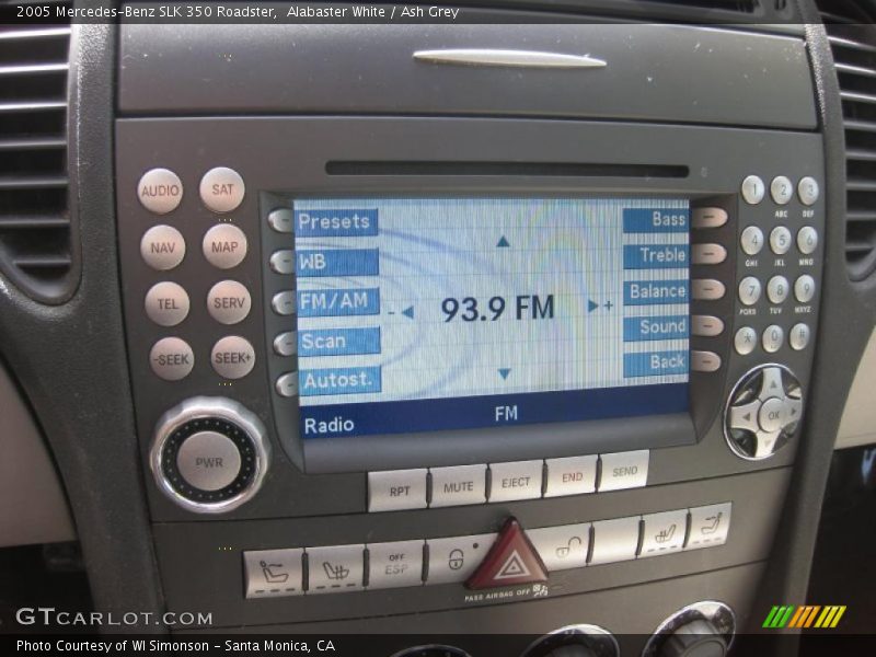 Alabaster White / Ash Grey 2005 Mercedes-Benz SLK 350 Roadster