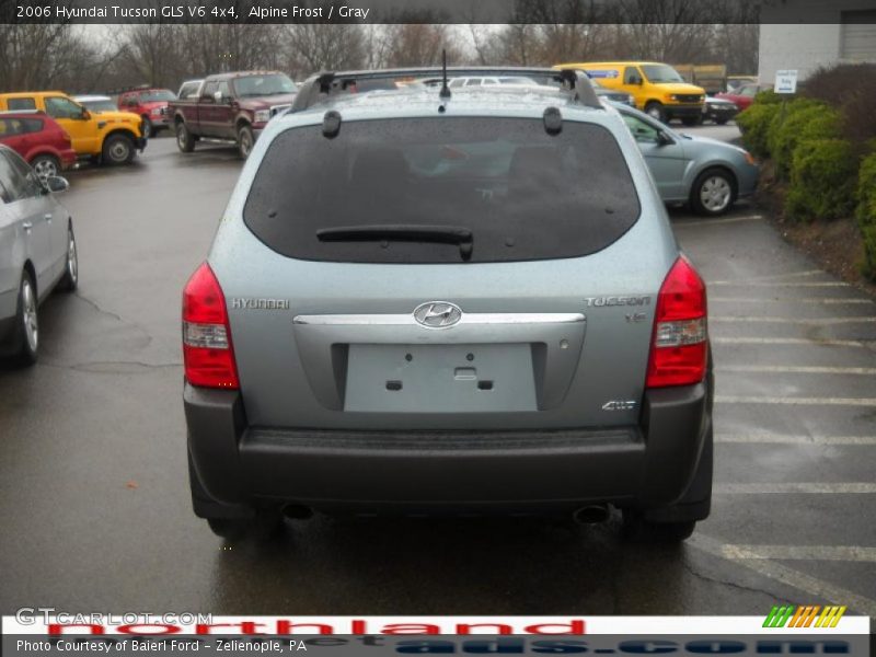 Alpine Frost / Gray 2006 Hyundai Tucson GLS V6 4x4