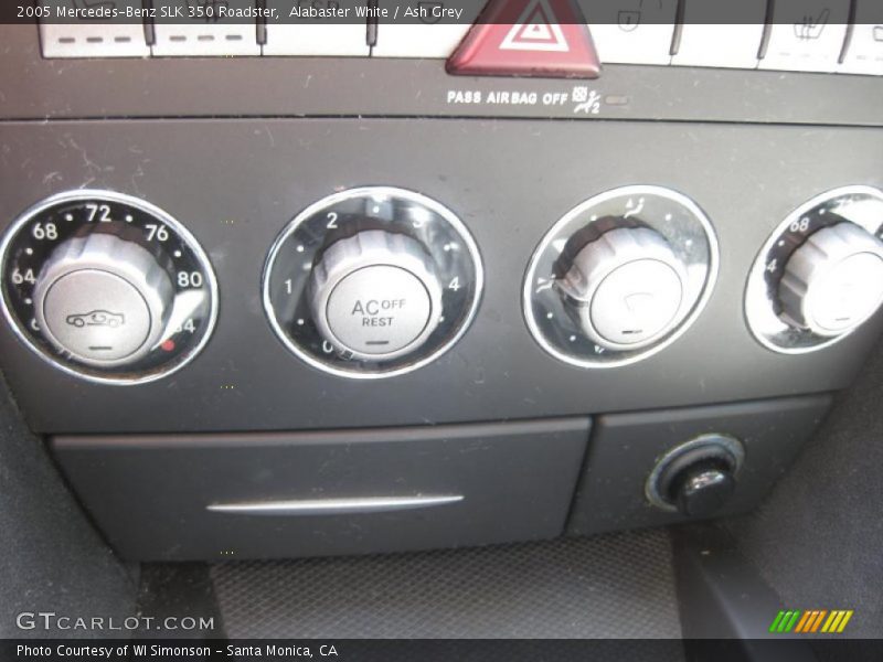 Alabaster White / Ash Grey 2005 Mercedes-Benz SLK 350 Roadster