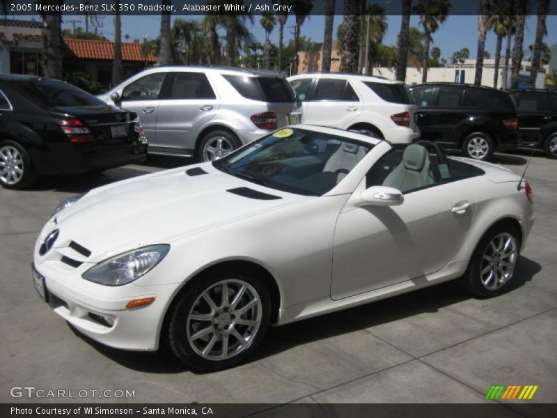 Alabaster White / Ash Grey 2005 Mercedes-Benz SLK 350 Roadster